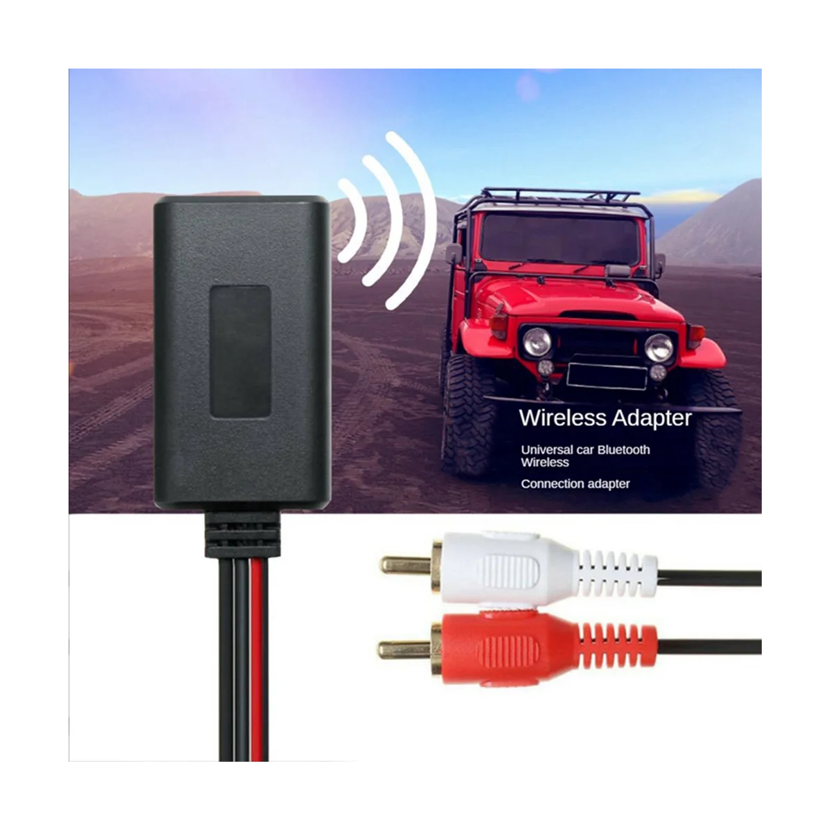 אוניברסלי לרכב RCA USB מתאם Bluetooth אלחוטית מקלט מדיה ביתית AUX Bluetooth התקן שמע כבל אודיו - 3