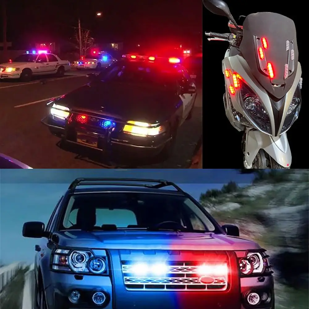 אוניברסלי לרכב חירום האור אביזרים עמידים 12V אופנועים הסוטה המכונית LED מנורת אזהרה רכב - 3