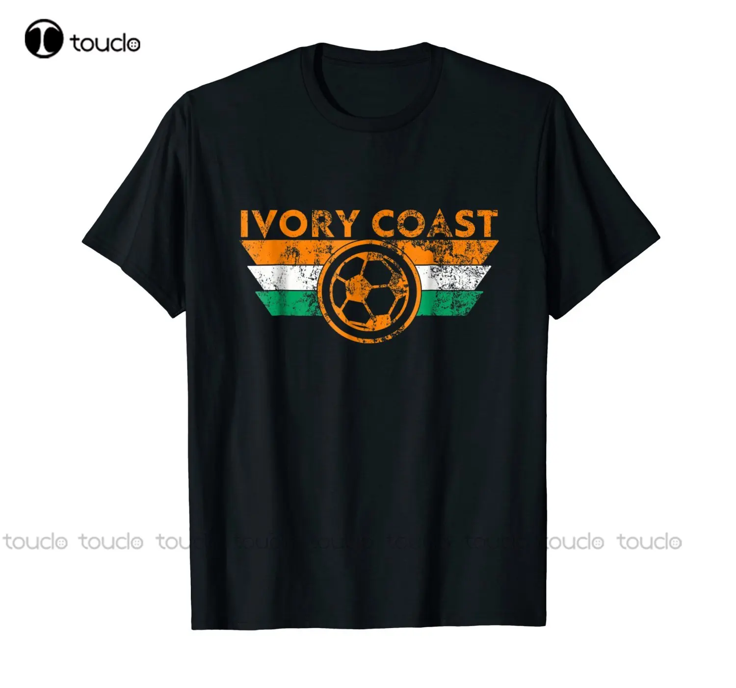 אופנה חדשה גברים קריקטורה היפ הופ החולצה השנהב Soccers ג ' רזי חולצת וינטג כדורגלן Soccers קוט ד'Ivoir עיצוב חולצות - 0