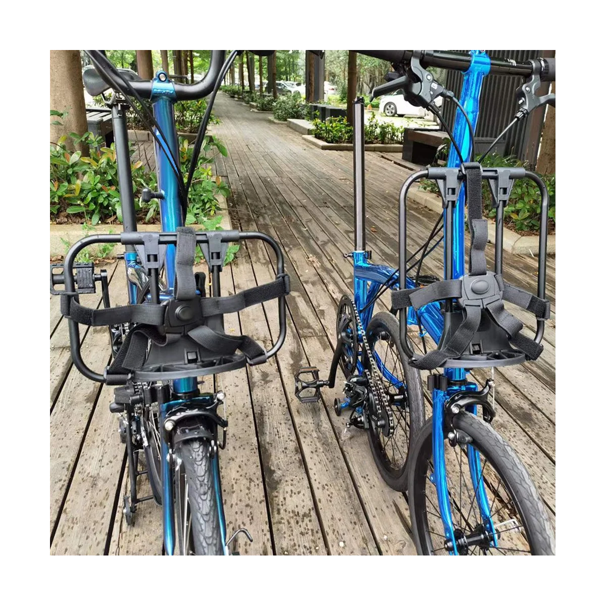 אופניים סוגר על אופניים מתקפלים מול הספק תרמיל מסגרת Bascket תיק מסגרות חלקי אופניים אופקית - 1