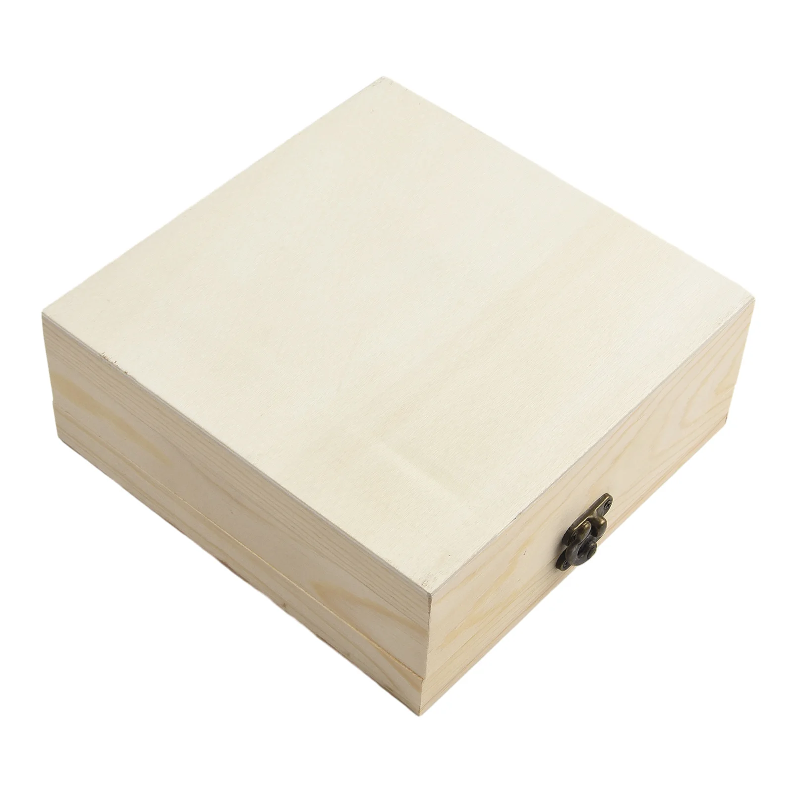 אוצר תיבת אחסון מתנה צירים קופסת תכשיטים בהתאמה אישית של אורן מזכרת כיכר תיבת עץ 1pcs מיכל - 4