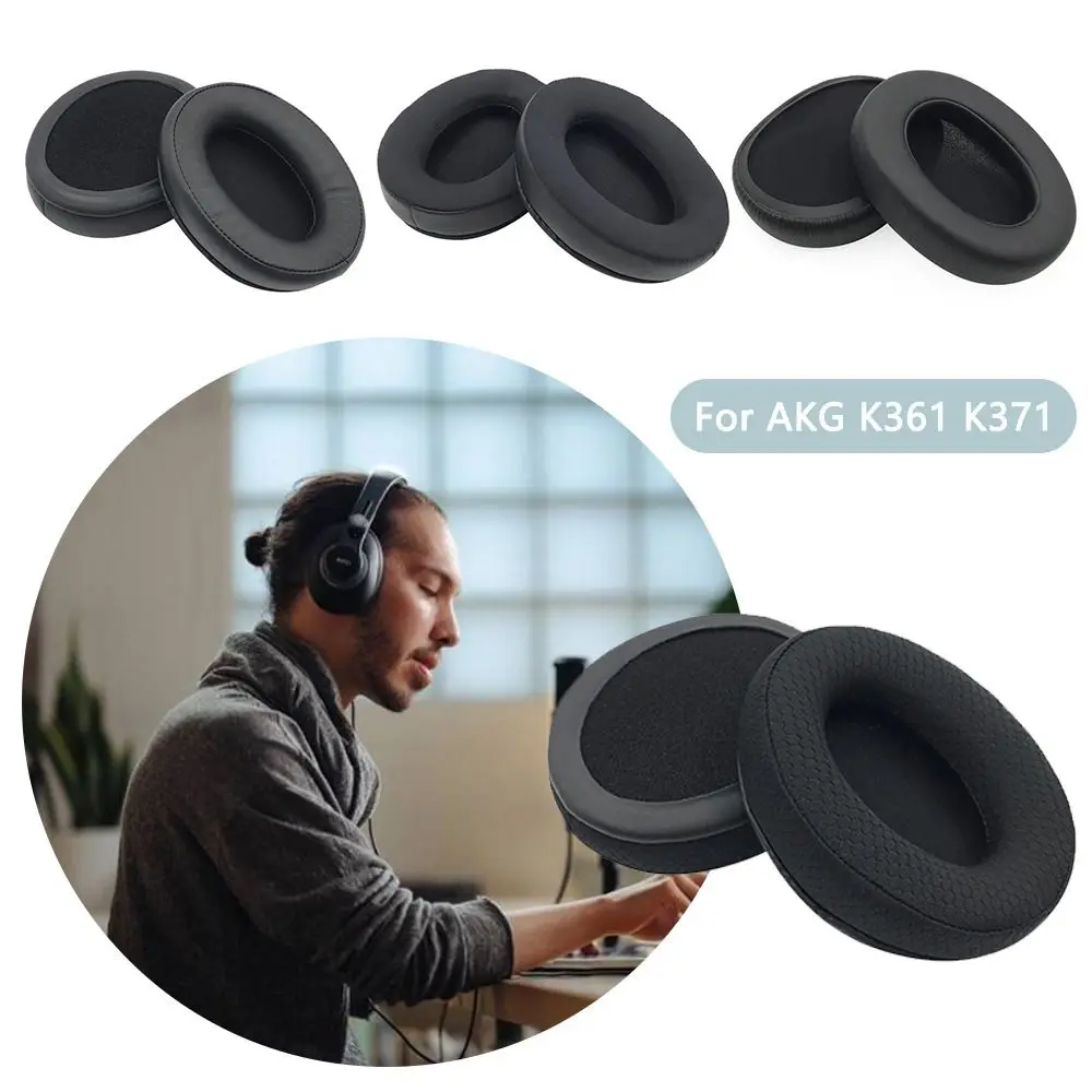 ביטול רעש-אטמי אוזניים אוזניות קצף Pad כריות אוזניים אוזניות כיסוי אוזניות אביזרים האוזן Cushionfor AKG K361 K371 - 0