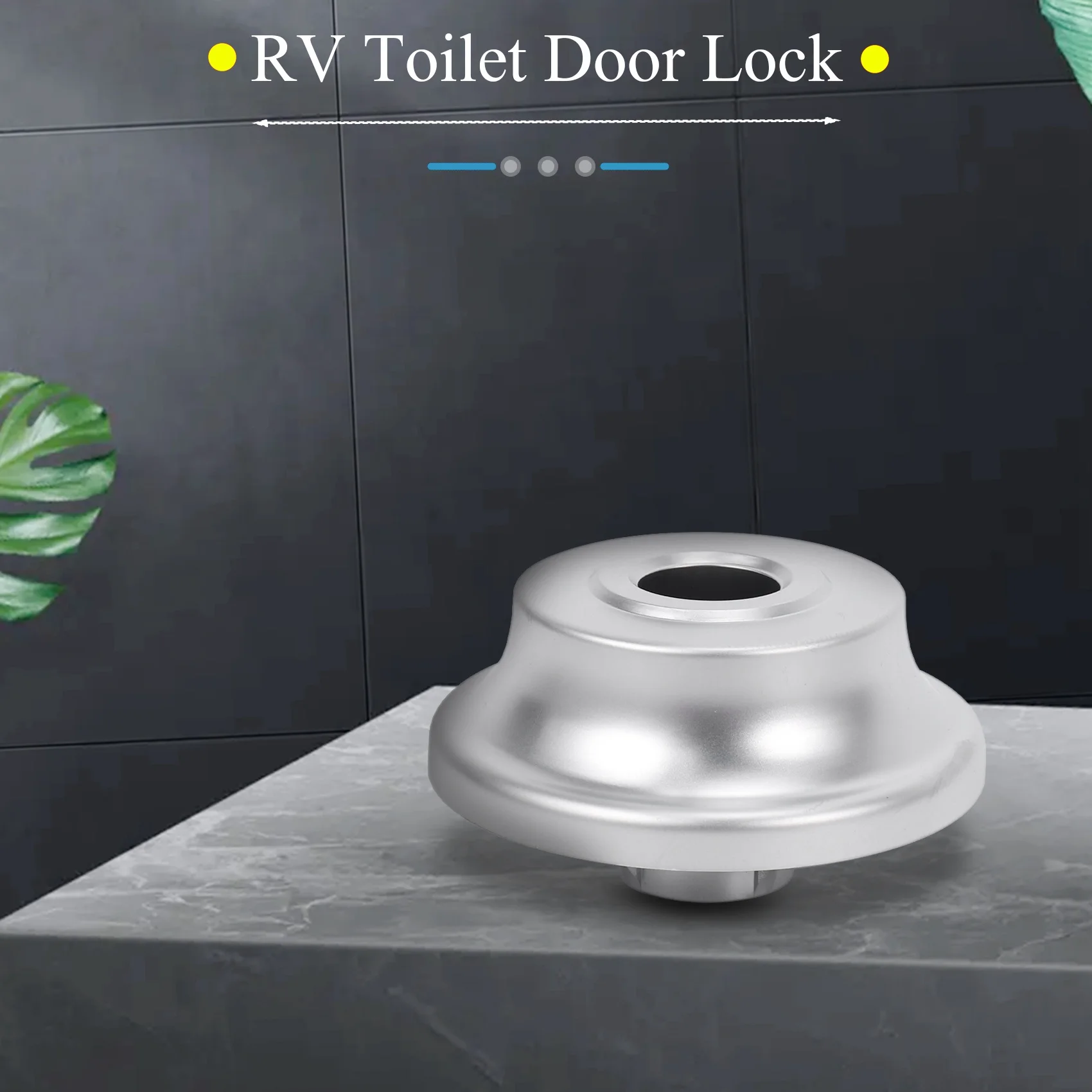 בקרוואן שירותים לנעול את הדלת בשירותים מנעול דלת הקרוואן הסירה לטפל בריח מנעול RV אביזרים - 0