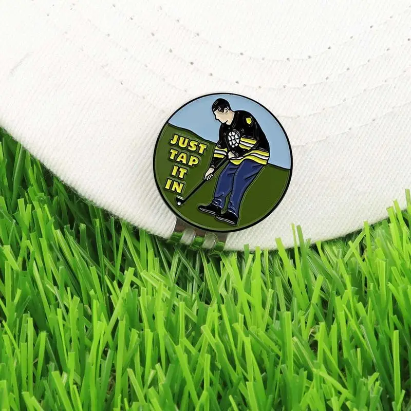 גולף סמן מיקום הכדור גולף כובע קליפ מצחיק מגנטי מתכת גולף קליפים גולף מתנה אביזרים ציוד זרוק משלוח - 1