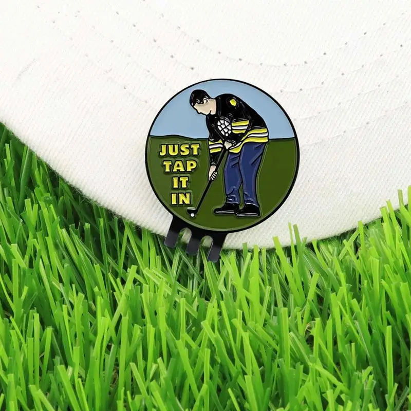 גולף סמן מיקום הכדור גולף כובע קליפ מצחיק מגנטי מתכת גולף קליפים גולף מתנה אביזרים ציוד זרוק משלוח - 2