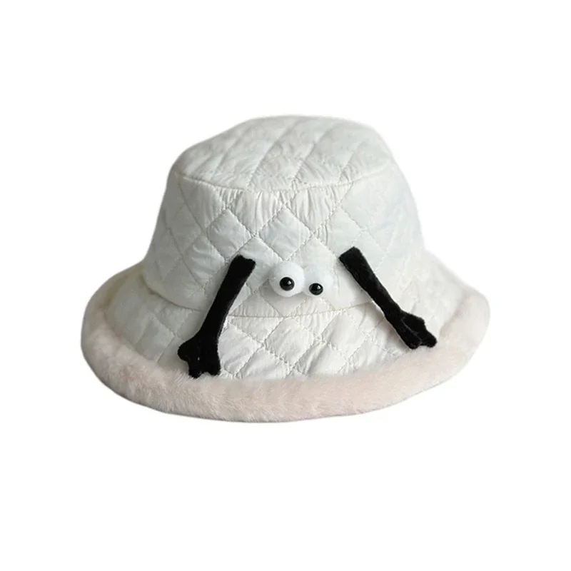 דייג כובע ילדים תינוק גדול ברים כובע קריקטורה החורף אגן כובע נסיעות חיצונית כובע חם שמירה על הכובע לפעוטות - 1