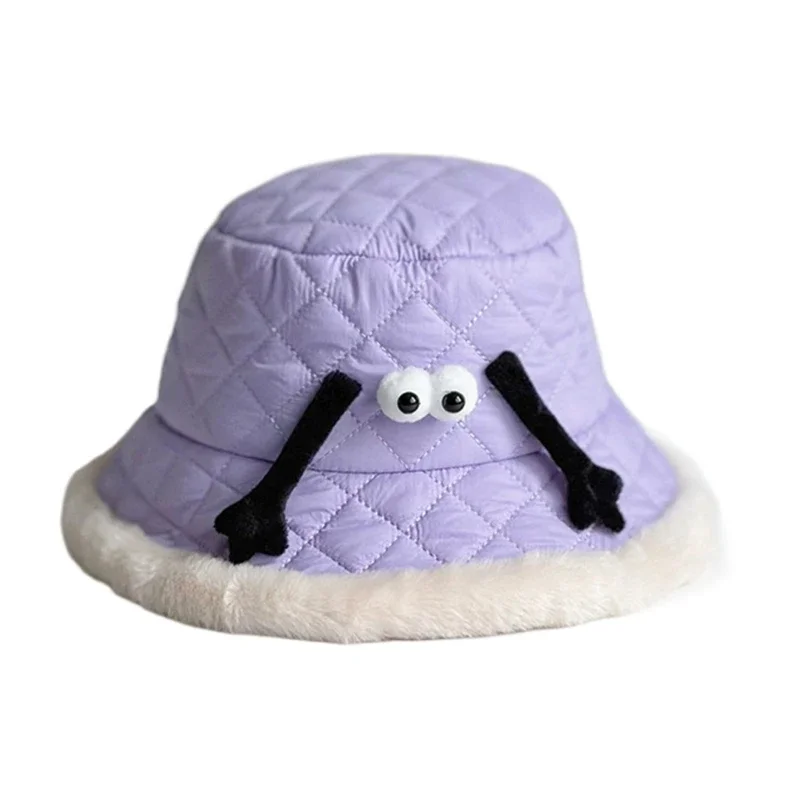 דייג כובע ילדים תינוק גדול ברים כובע קריקטורה החורף אגן כובע נסיעות חיצונית כובע חם שמירה על הכובע לפעוטות - 4