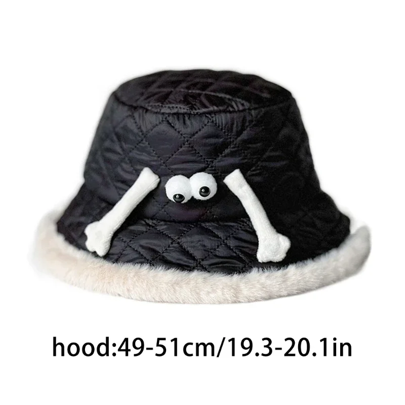 דייג כובע ילדים תינוק גדול ברים כובע קריקטורה החורף אגן כובע נסיעות חיצונית כובע חם שמירה על הכובע לפעוטות - 5