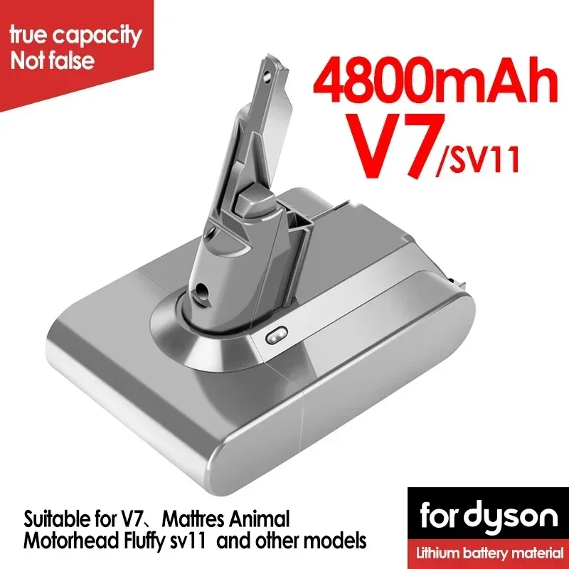 דייסון V8 V7 שואב סוללה SV10 5000mAh 21.6 V מלא/פלומתי/חיה ניקוי הסוללה 4.0 mAh החלפת סוללה Li-Ion - 2