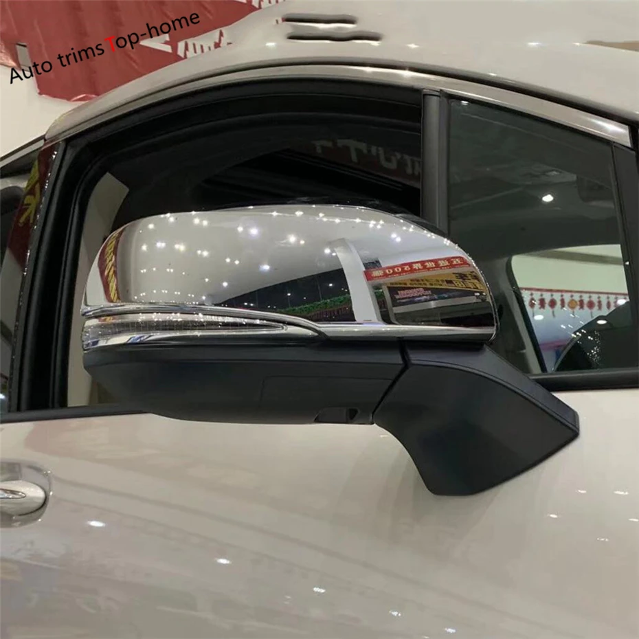 דלת המכונית להתמודד עם קערה המראה האחורית חלון מגב עיצוב לכסות לקצץ טויוטה סיינה 2021 - 2023 ABS Chrome אביזרים חיצוניים - 1