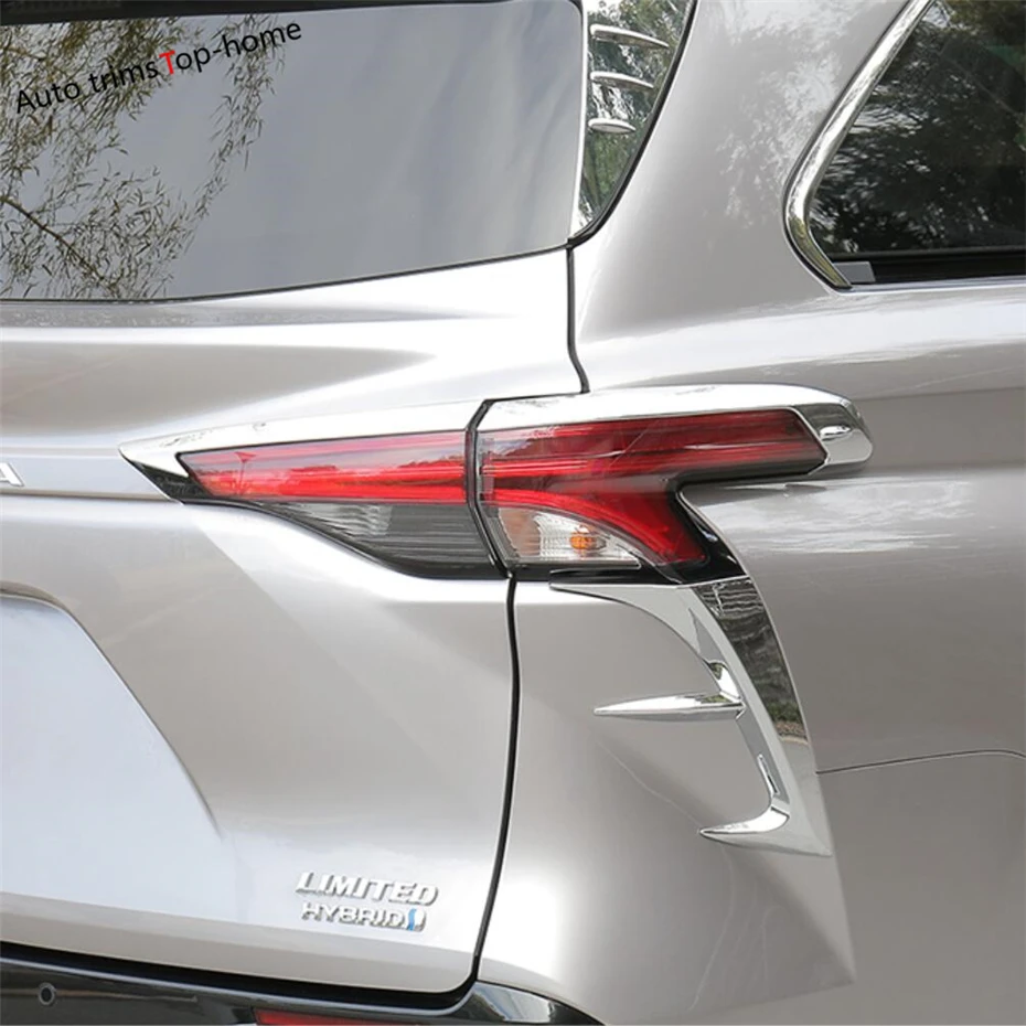 דלת המכונית להתמודד עם קערה המראה האחורית חלון מגב עיצוב לכסות לקצץ טויוטה סיינה 2021 - 2023 ABS Chrome אביזרים חיצוניים - 4