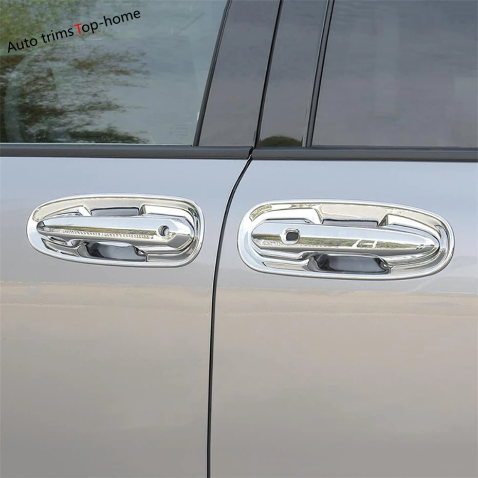 דלת המכונית להתמודד עם קערה המראה האחורית חלון מגב עיצוב לכסות לקצץ טויוטה סיינה 2021 - 2023 ABS Chrome אביזרים חיצוניים - 5