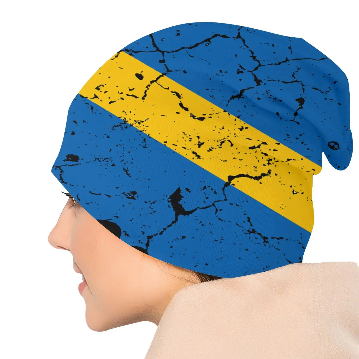 הדגל הלאומי Skullies כובעים כובעי שוודית דק כובע ספורט ספורט בונט כובעים לגברים נשים - 4
