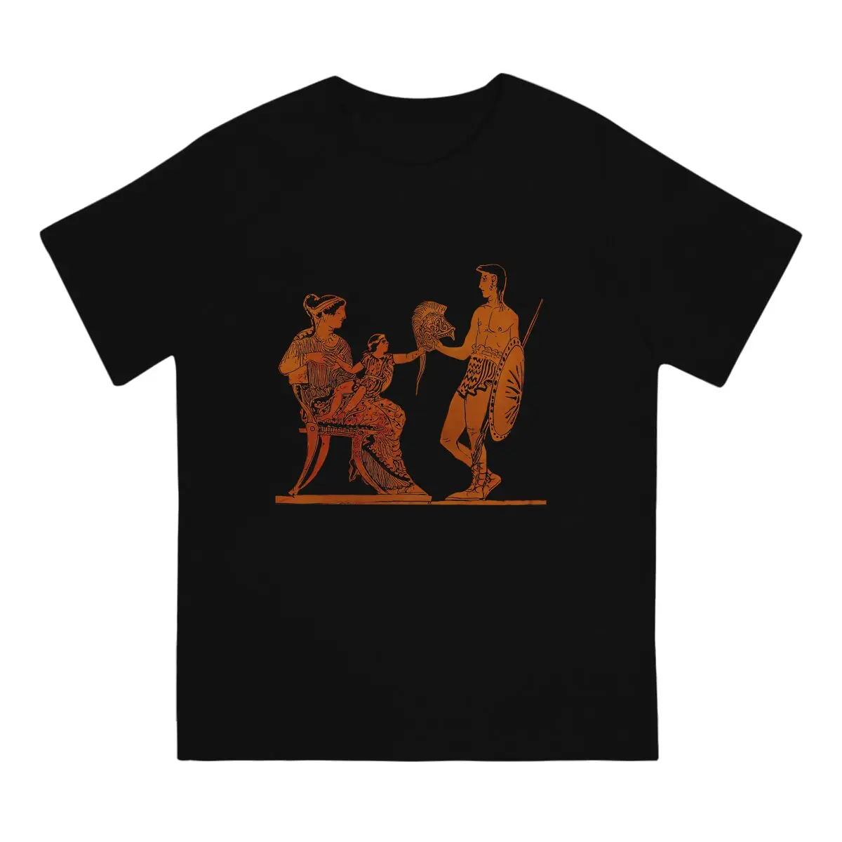 החולצות של גברים Hectors פרידה מדהים טהור כותנה חולצת טריקו שרוול קצר רומא העתיקה החולצה T O הצוואר בגדים ייחודיים - 1
