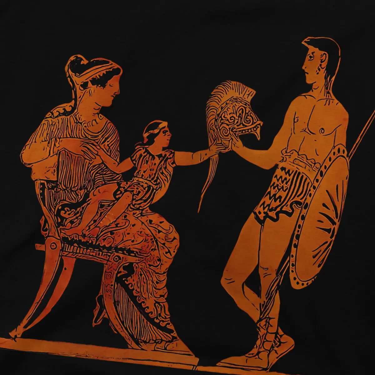 החולצות של גברים Hectors פרידה מדהים טהור כותנה חולצת טריקו שרוול קצר רומא העתיקה החולצה T O הצוואר בגדים ייחודיים - 2