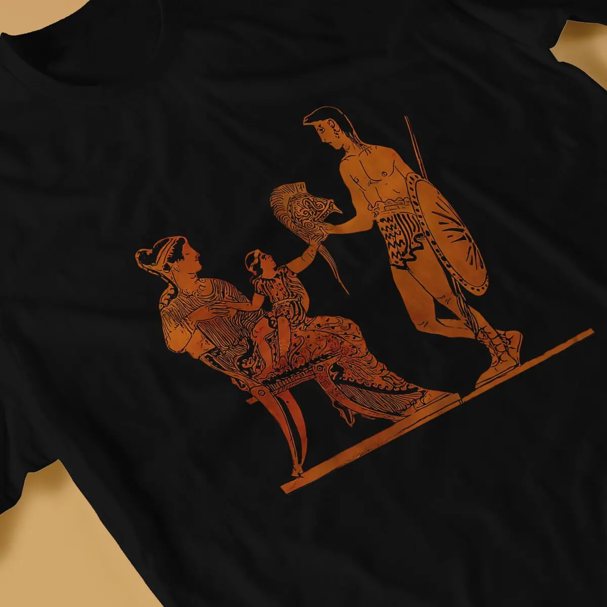 החולצות של גברים Hectors פרידה מדהים טהור כותנה חולצת טריקו שרוול קצר רומא העתיקה החולצה T O הצוואר בגדים ייחודיים - 3