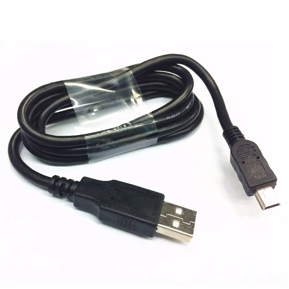 הטוב ביותר שחור USB 2.0 זכר ל-Mini 5 פינים B נתונים כבל טעינה כבל מתאם DS - 0