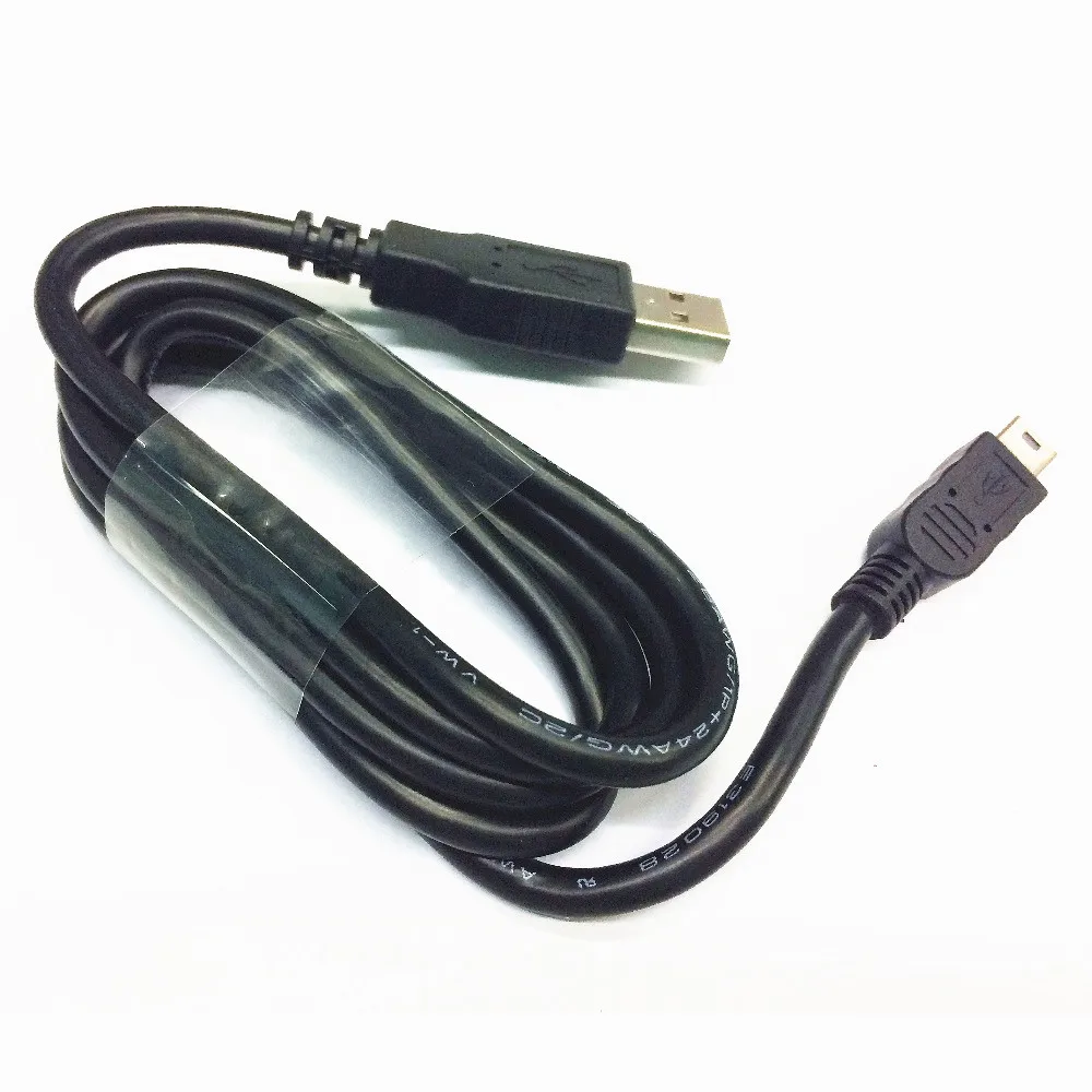 הטוב ביותר שחור USB 2.0 זכר ל-Mini 5 פינים B נתונים כבל טעינה כבל מתאם DS - 1