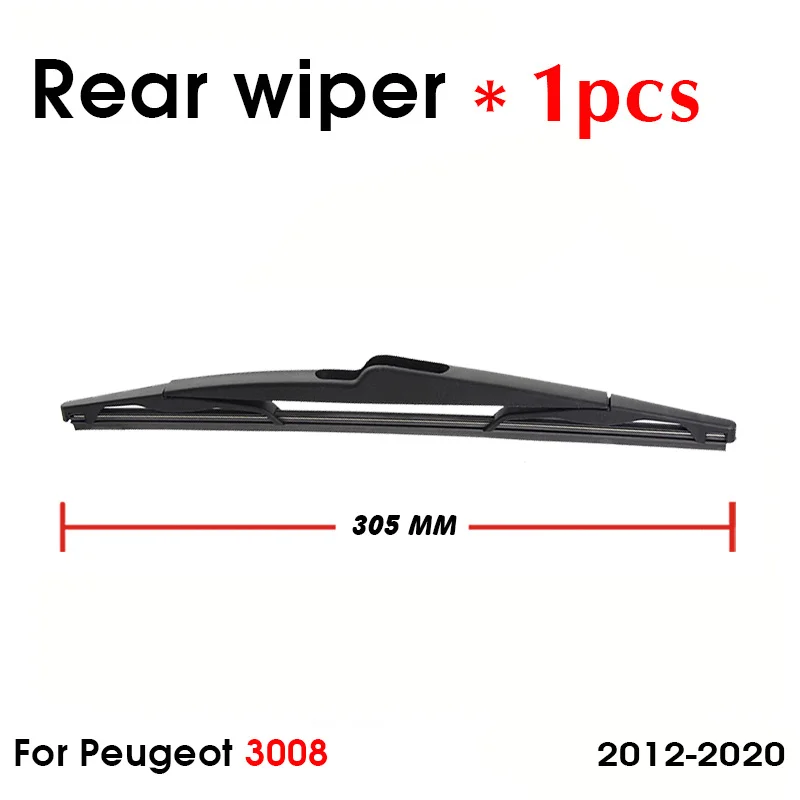 המכונית להב מגב עבור פיג ' ו 3008 2012-2020 הגב האחורי השמשה הקדמית השמשה האחורית מגב 305mm+זרוע 310mm אביזרי רכב - 2