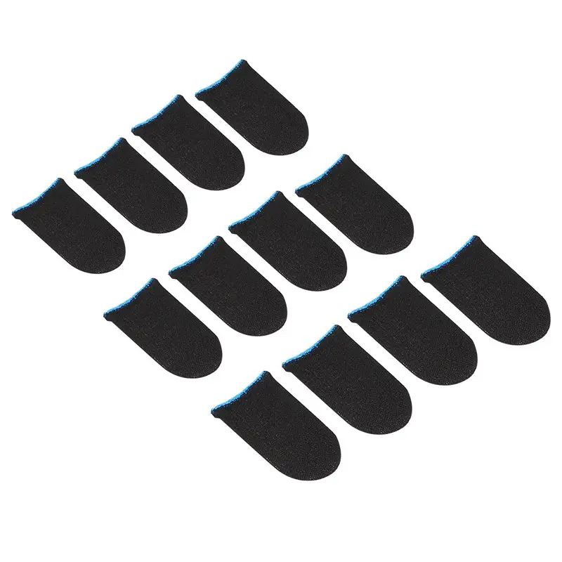 העליון עסקאות 18 פינים סיבי פחמן האצבע שרוולים עבור PUBG משחקים ניידים מגע של האצבע שרוולים(12 יח') - 2