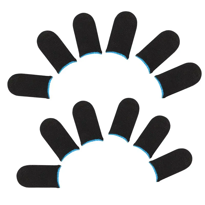 העליון עסקאות 18 פינים סיבי פחמן האצבע שרוולים עבור PUBG משחקים ניידים מגע של האצבע שרוולים(12 יח') - 4