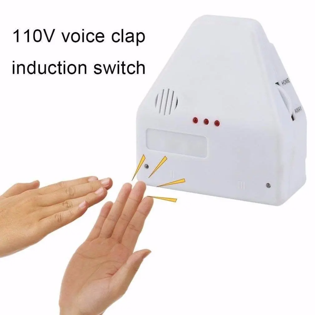 הצליל החדש מתג אוניברסלי על כפיים אלקטרוניות גאדג ' ט אור 110V שליטה קולית אור מוחא שליטה מופעל - 2