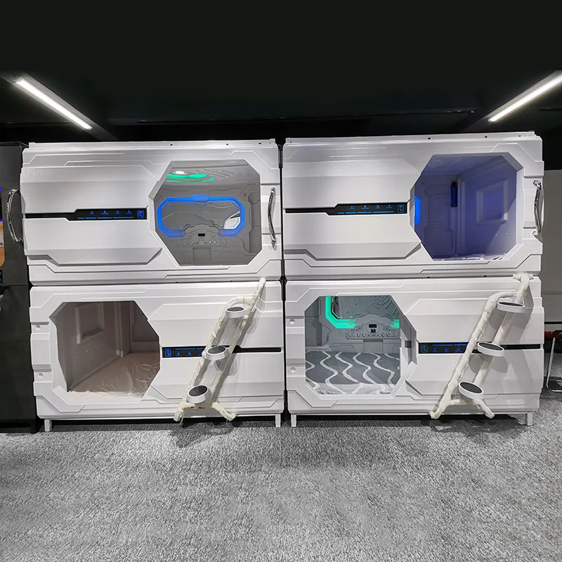 חדש מודרני סדרת חלל חלל הקפסולה ישנה במיטה אינטליגנטי בסגנון מלון המיטה הגדולה מלון ציוד - 2