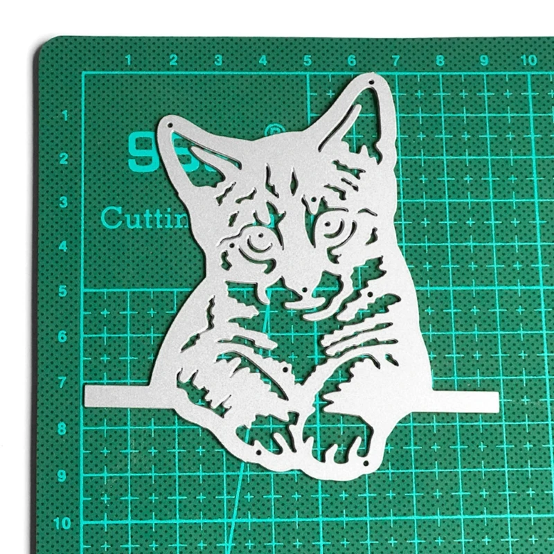 חיתוך ימות סטנסיל תבנית מתכת תבניות עצל שוכב חתול צורה סגנון DIY מלאכה הבלטה כלים אלבום עיצוב אלבומים עיצוב אמנות - 0