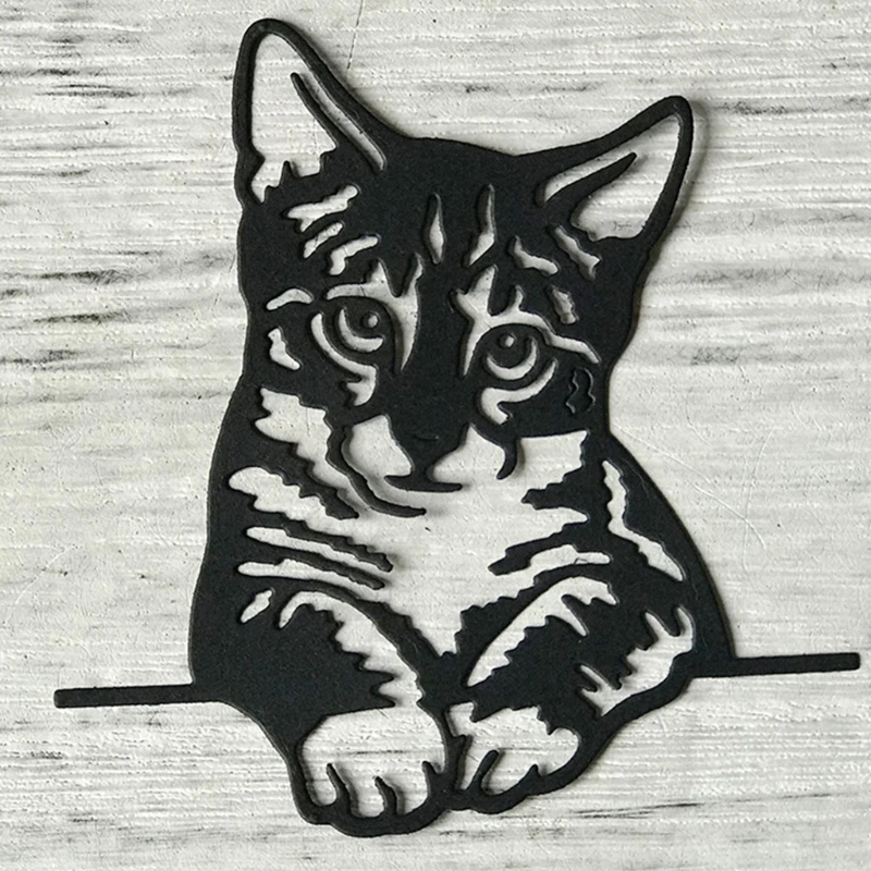 חיתוך ימות סטנסיל תבנית מתכת תבניות עצל שוכב חתול צורה סגנון DIY מלאכה הבלטה כלים אלבום עיצוב אלבומים עיצוב אמנות - 4