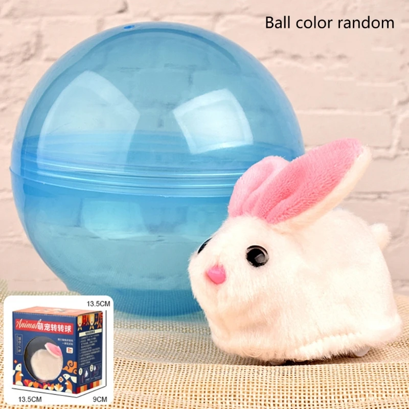 חשמלי כדורי ארנב אוגר כדורי צעצוע לחתולים חשמלי ביצים חיות מחמד צעצוע מסתובב - 1