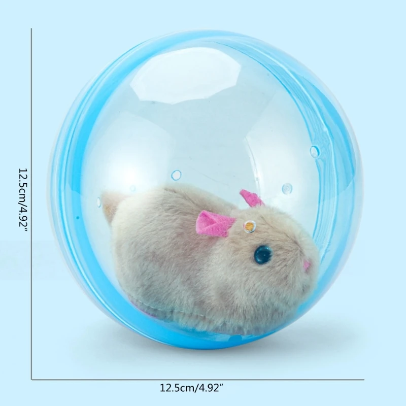 חשמלי כדורי ארנב אוגר כדורי צעצוע לחתולים חשמלי ביצים חיות מחמד צעצוע מסתובב - 5