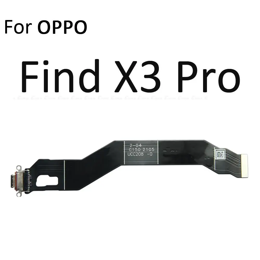 טעינת USB יציאת ג ' ק הרציף להגמיש את כבל המטען למחבר לוח OPPO find X3 X2 X R17 RX17 R15 ניאו Pro Lite R15x - 1