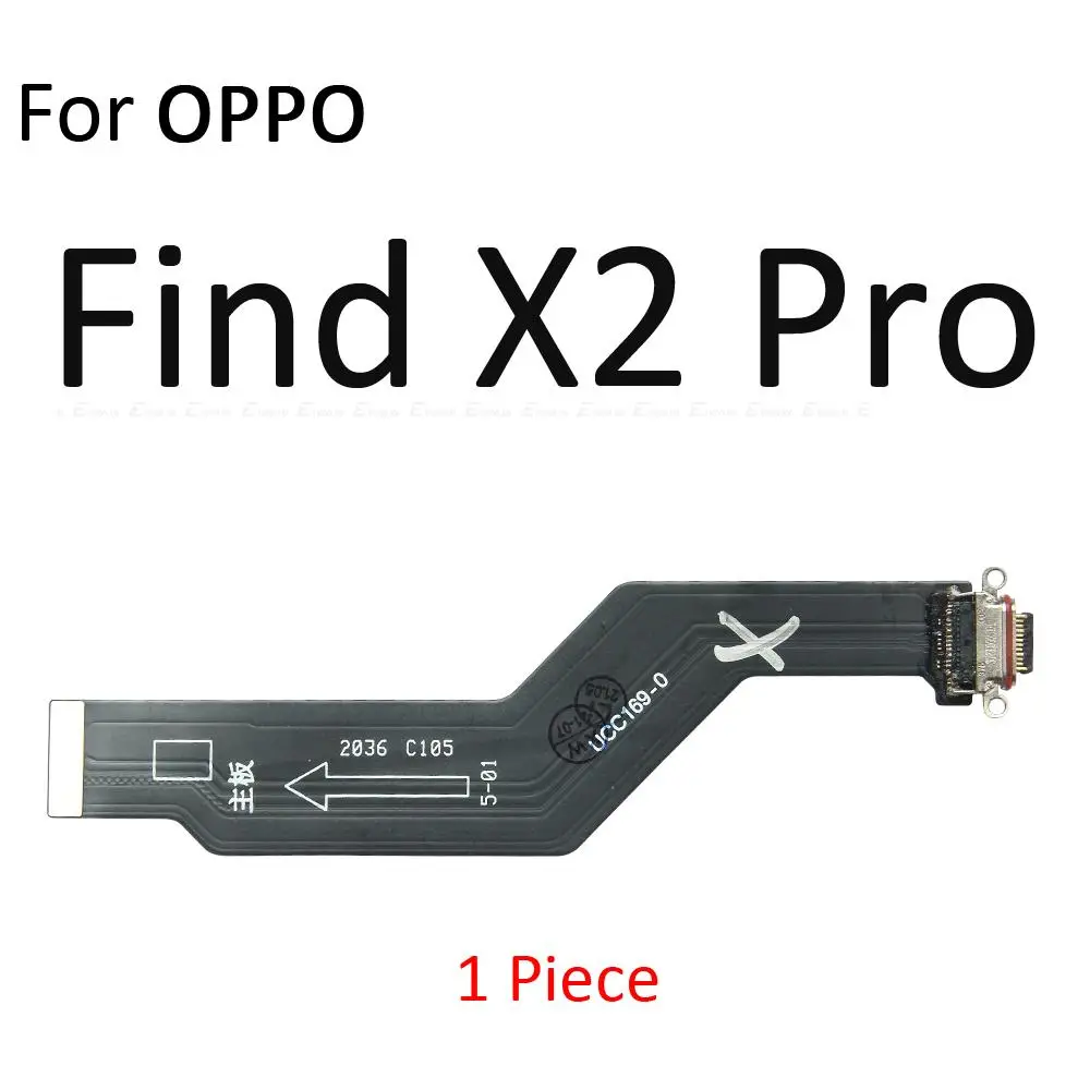 טעינת USB יציאת ג ' ק הרציף להגמיש את כבל המטען למחבר לוח OPPO find X3 X2 X R17 RX17 R15 ניאו Pro Lite R15x - 2
