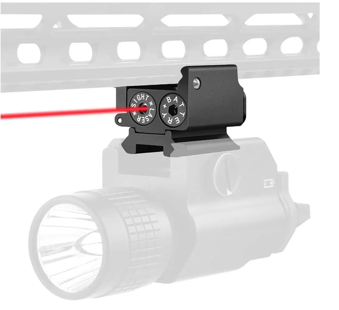 טקטי אקדח גלוק כוונת לייזר מתאים Picatinny 20mm רכבת לייזר Collimator - 1