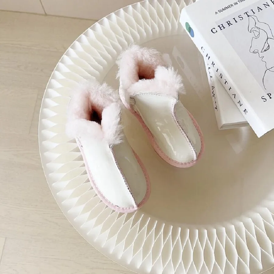 ילדים של חורף חדשה מגפי שלג מעובה עם פרווה עור אינטגרציה עבור בנים בנות נעליים עמיד למים צמר חמים מגפי תינוק - 2