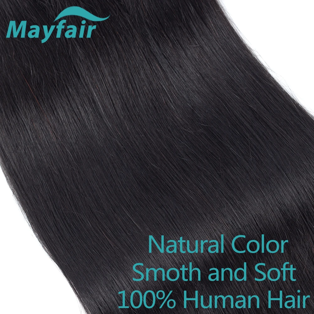 ישר ברזילאי שיער 3 חבילות כיתה 12א מעובד ישר תוספות שיער אדם טבעי שחור זולים ברזילאית השיער - 3