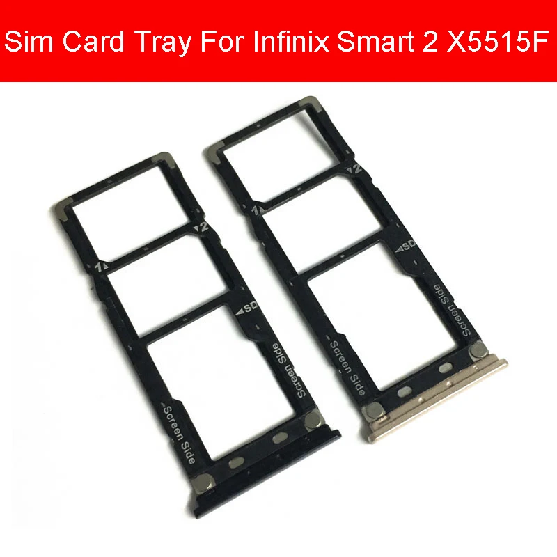 כרטיס ה SIM-מגש בעל Infinix חכם 2 Pro X5514 X5515F/אפס 4 X555/זירו 6 חריץ לכרטיס מיקרו SD מתאם חלקי חילוף - 2
