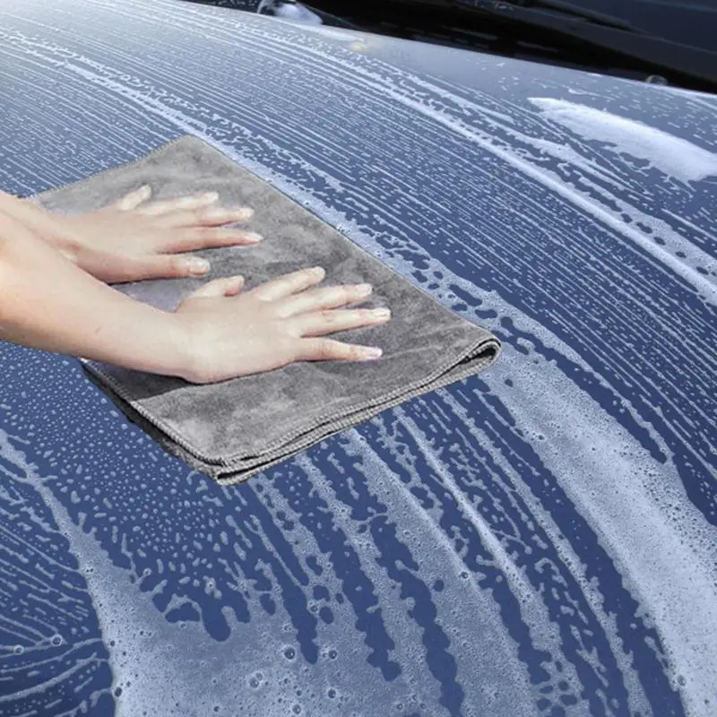 לשטוף את המכונית מגבת שאינם שוחקים רחיץ לשימוש חוזר רך מגבות מיקרופייבר Treak חינם ניקוי סמרטוטים עבור טיפול ברכב בד המפרט - 4