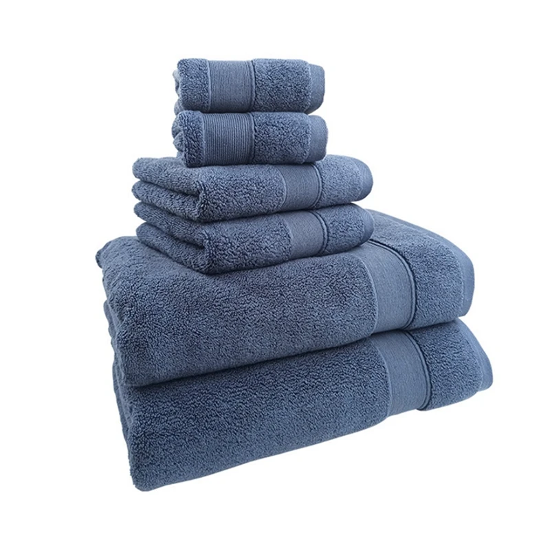 מאוד Absorbant 6 לארוז מגבת להגדיר ערכת מכיל 2 מגבות אמבטיה, 2 מגבות ידיים & 2 החלוקים - 3