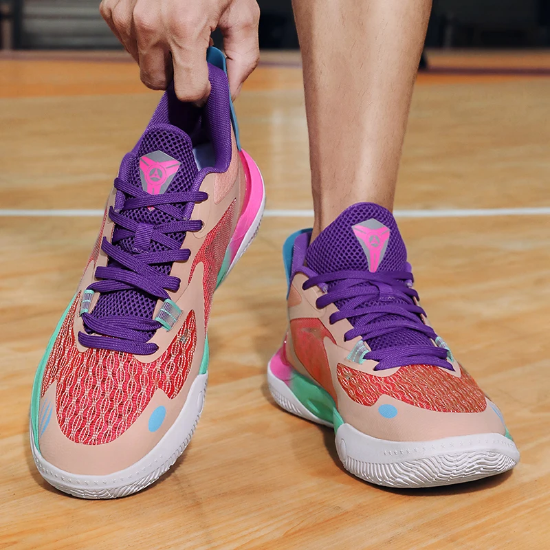 מגניב חדש 2023 גברים, נשים, נעלי כדורסל נגד חלקלק נעלי ספורט יוניסקס איכותי כושר, מאמנים זוגות מעצב נעליים חיצוני - 3