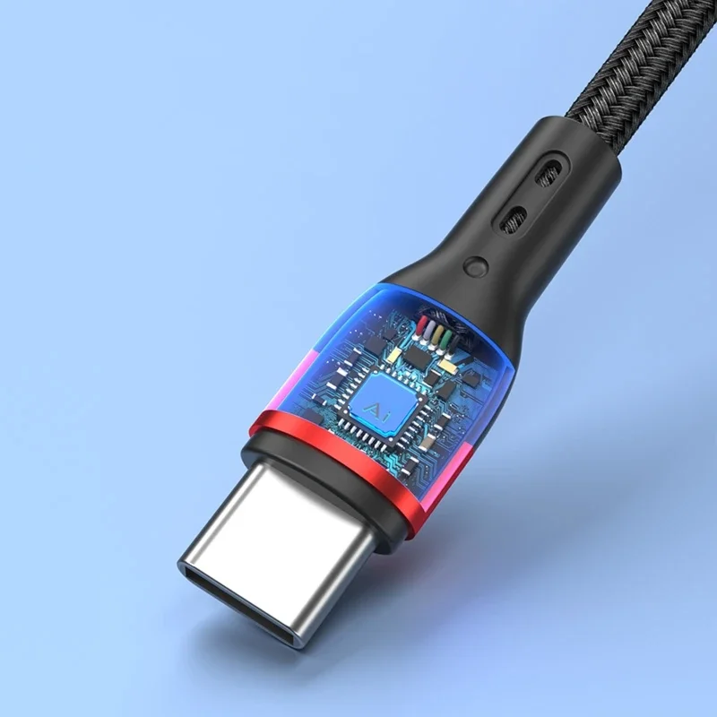 מהירות גבוהה USB C הכבל מסוג-C זכר כפול מסוג-C זכר כבל תמיכה במהירות טעינה והעברת נתונים - 3