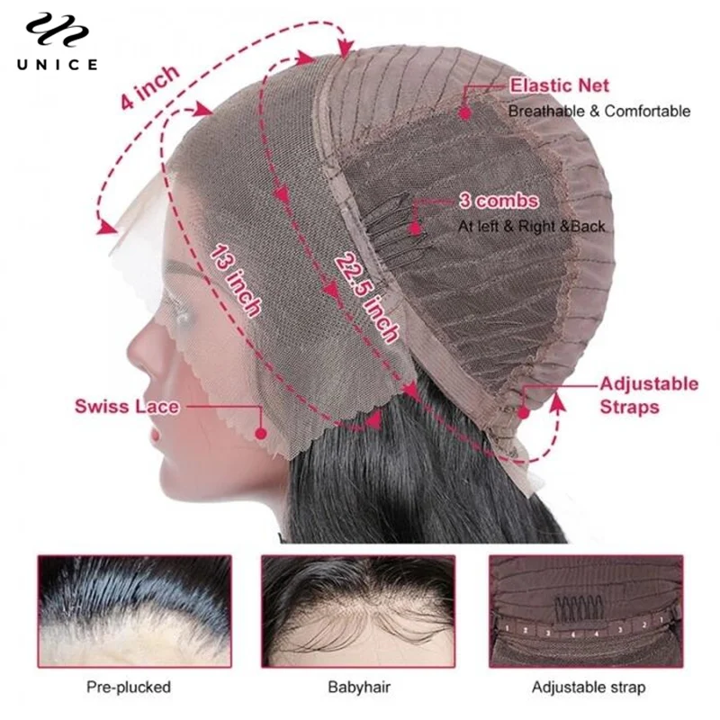 מותק בלונדינית להדגיש קינקי ישר תחרה קדמית פאות שיער אנושי על נשים יקי ישר Glueless 13x4 מראש קטף פאות - 5