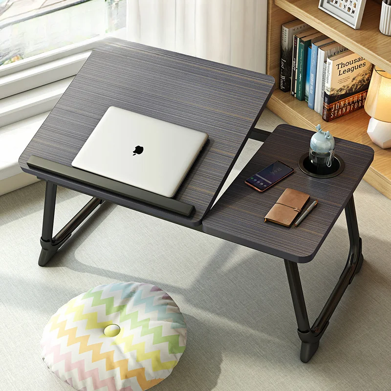 מיטה שולחן חמישה רחובות הרמת שולחן מתקפל נייד שולחן קטן, שולחן מעונות ללמוד עצלן הרמת שולחן ריהוט משרדי - 0