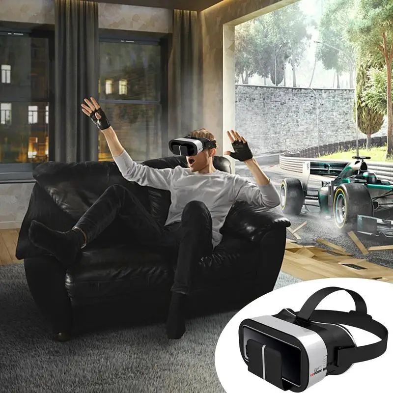 משקפי VR מדרגי 3D VR משקפיים אוזניות על מציאות וירטואלית טלפון סלולארי hd VR משקפיים 3D סרטים חינוך - 1