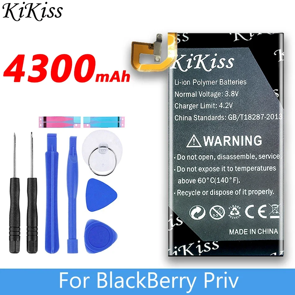 נשקי לי 4300mAh בת-60122-003 סוללה עבור BlackBerry Priv טלפון נייד החלפת סוללות + מתנה כלים - 4