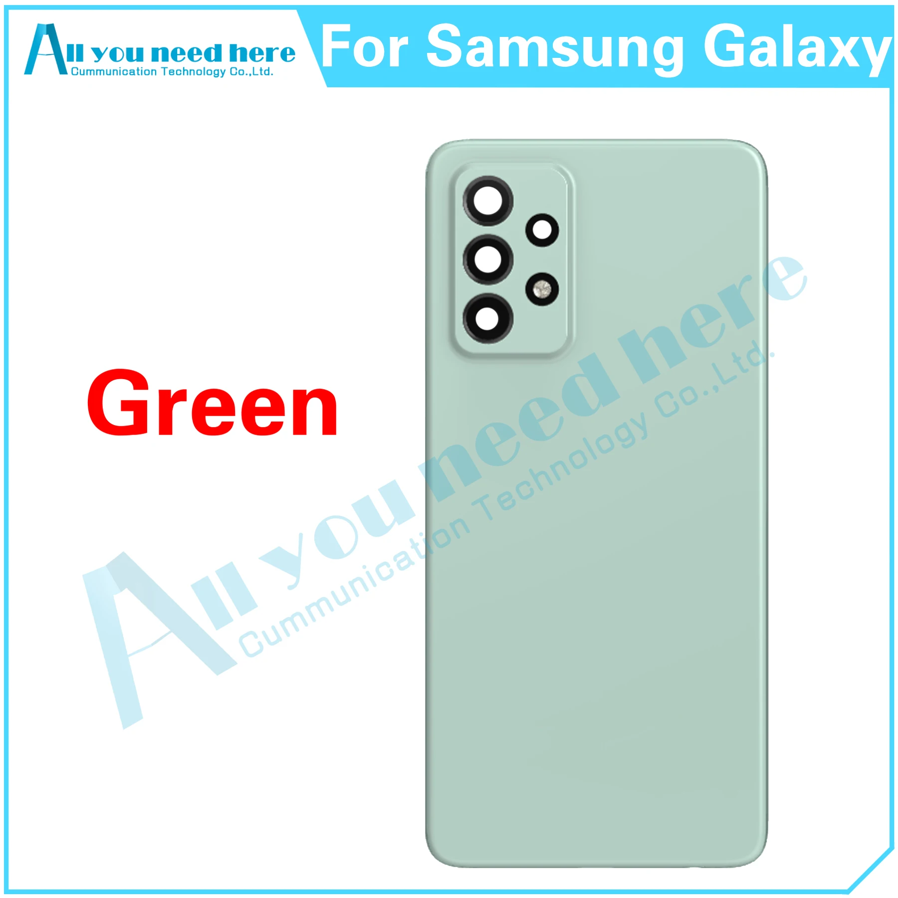 עבור Samsung Galaxy A52 4G 5G SM-A525 SM-A526 סוללת הטלפון בחזרה כיסוי אחורי מקרה כיסוי אחורי המכסה החלפת חלקים - 1