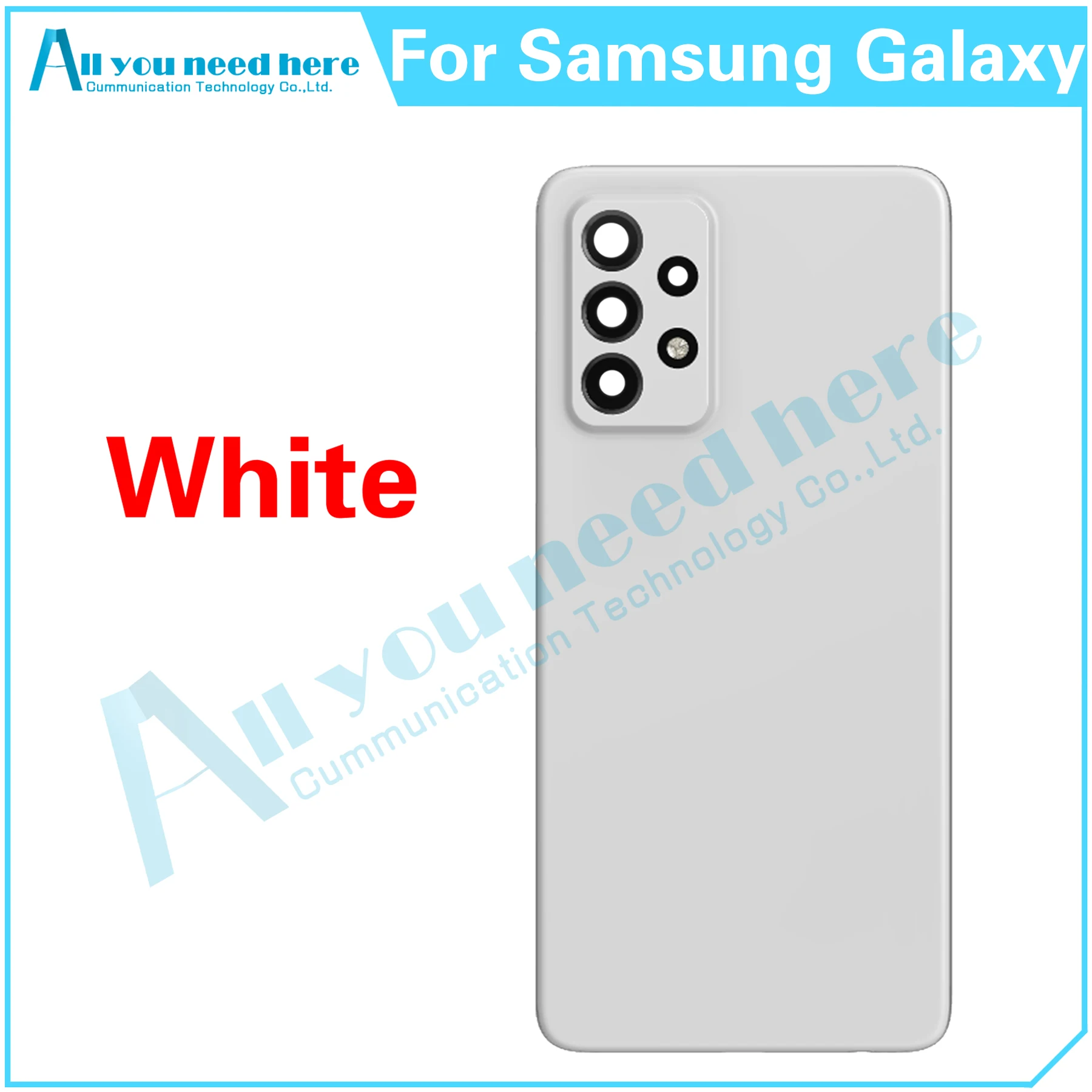 עבור Samsung Galaxy A52 4G 5G SM-A525 SM-A526 סוללת הטלפון בחזרה כיסוי אחורי מקרה כיסוי אחורי המכסה החלפת חלקים - 3