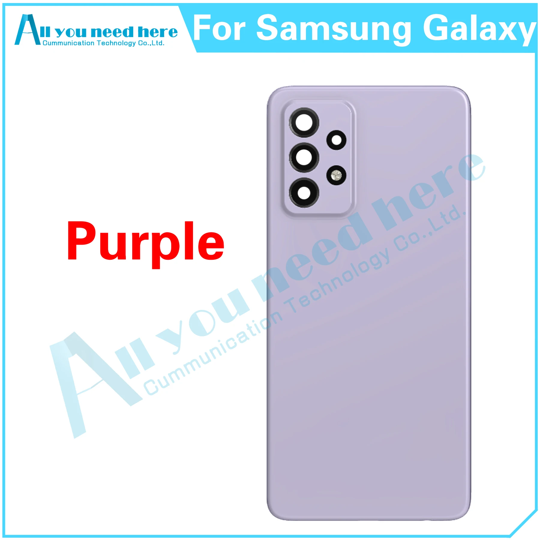 עבור Samsung Galaxy A52 4G 5G SM-A525 SM-A526 סוללת הטלפון בחזרה כיסוי אחורי מקרה כיסוי אחורי המכסה החלפת חלקים - 4