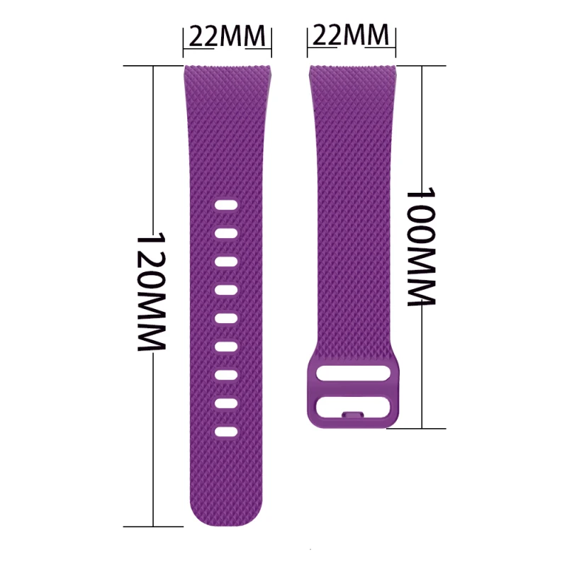 עבור Samsung Gear Fit2 SM-R360 / R365 סיליקון כושר החלפת להקת פרק כף יד רצועת מעקב אחר פעילות סיליקון להקת שעון - 4