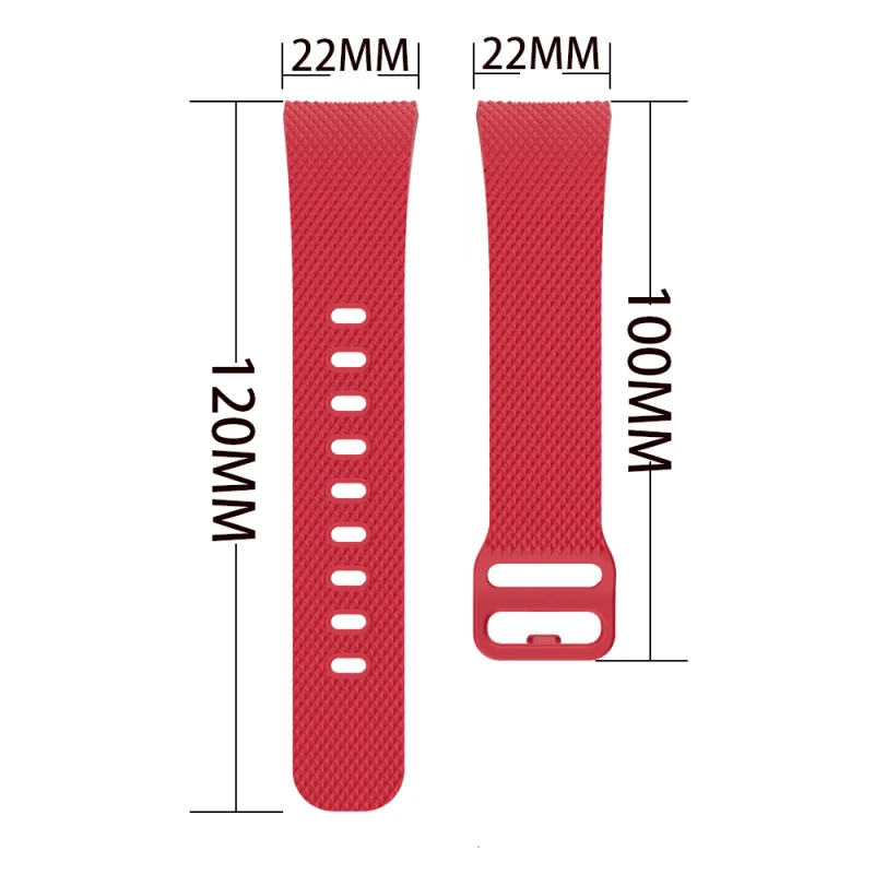 עבור Samsung Gear Fit2 SM-R360 / R365 סיליקון כושר החלפת להקת פרק כף יד רצועת מעקב אחר פעילות סיליקון להקת שעון - 5